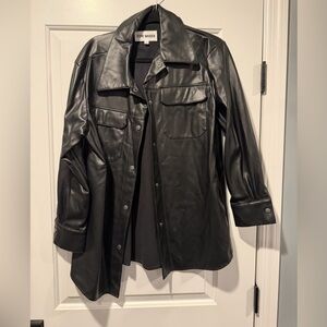 Steve Madden Sleek Black Leather Jacket